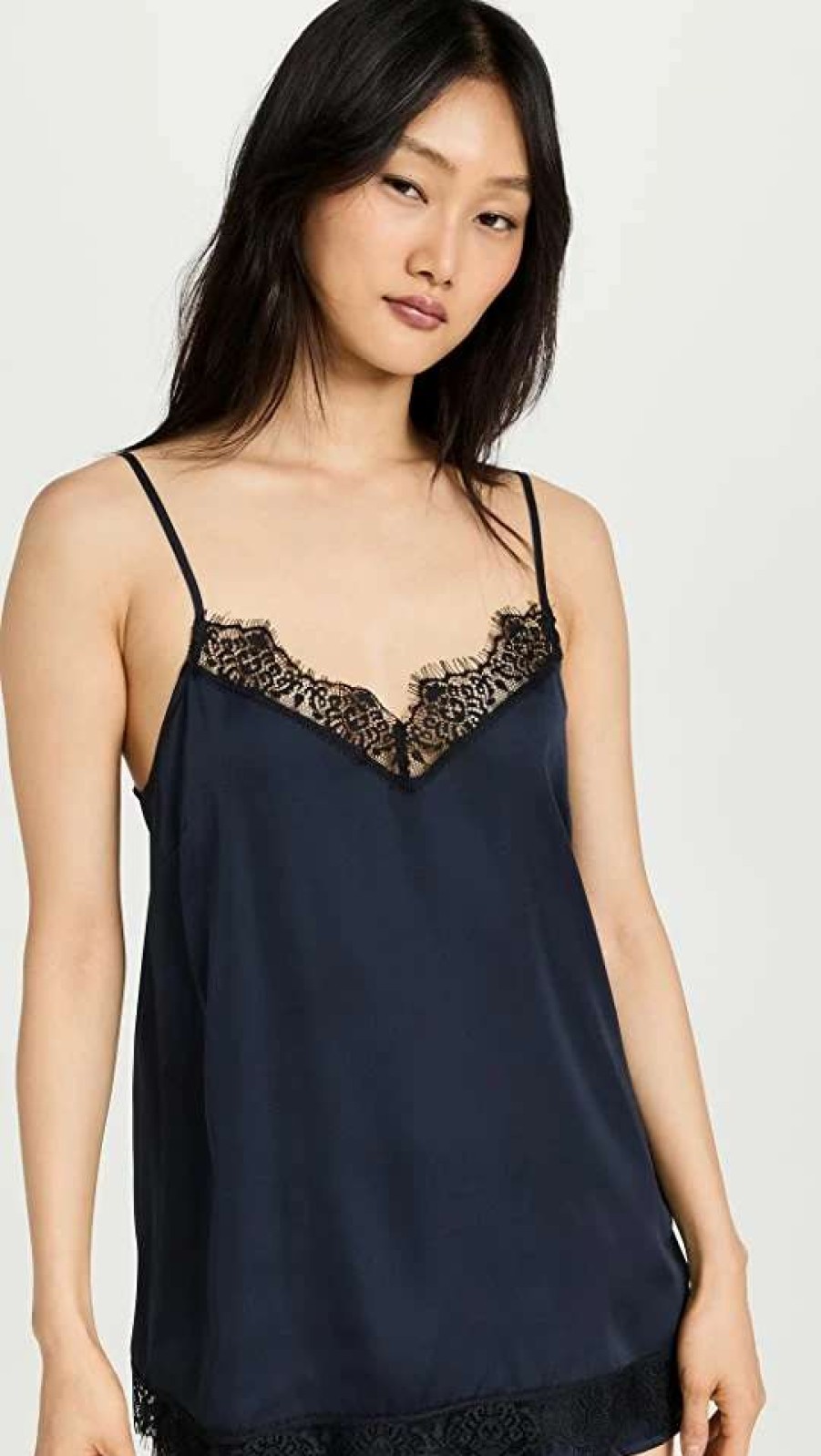 Sleepwear * | Wholesale Simone Perele Satin Secrets Top Full Moon