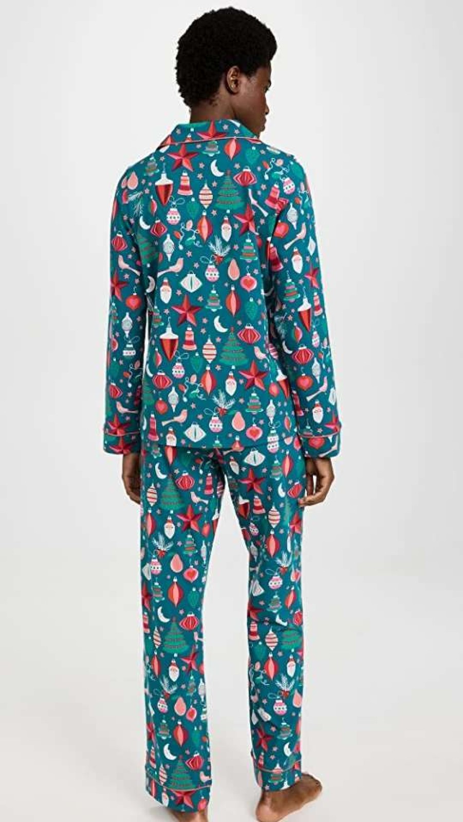 Sleepwear * | Best Deal Bedhead Pjs Long Sleeve Classic Notch Collar Pj Set Tis The Season