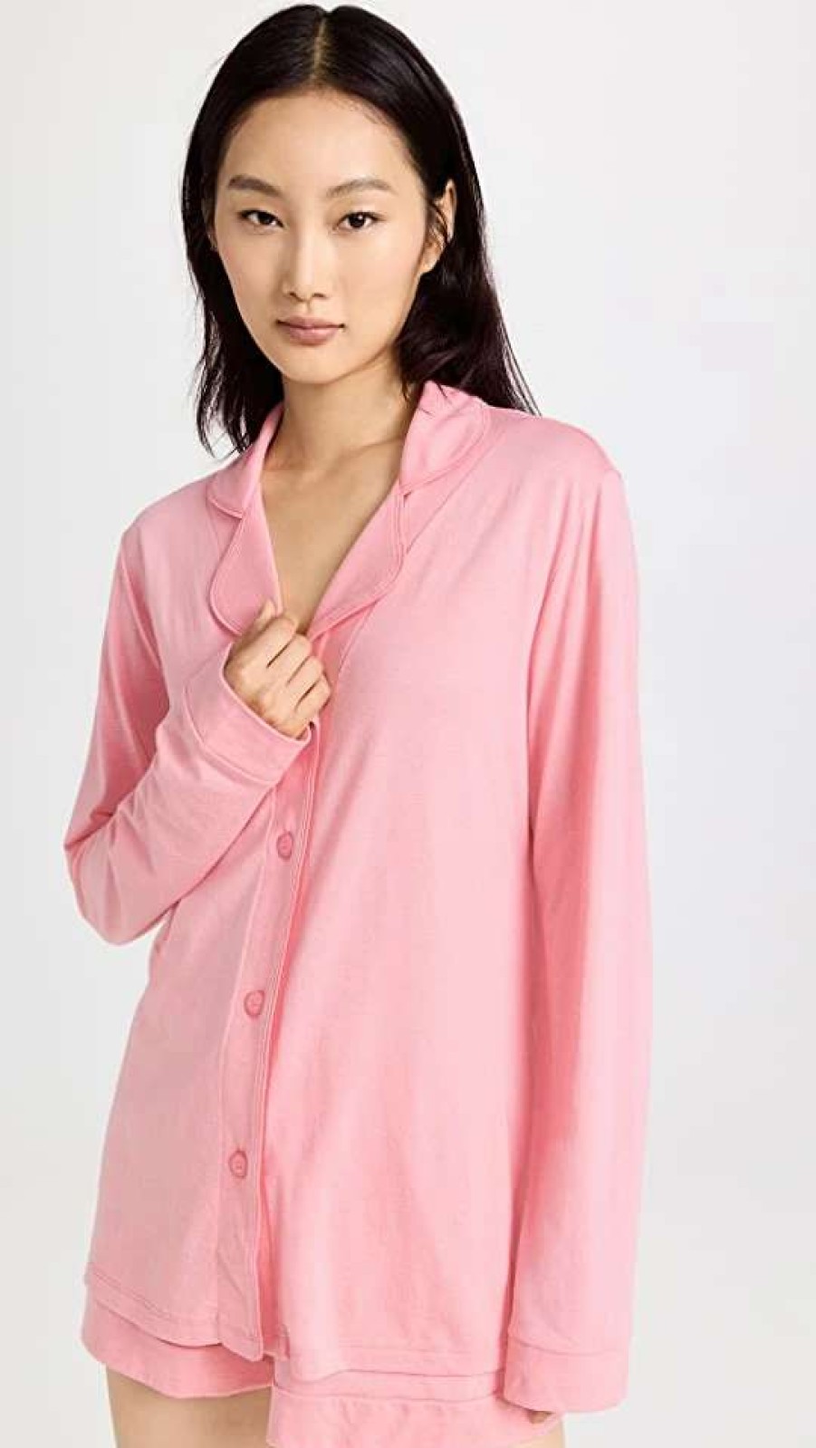 Sleepwear * | Best Sale Cosabella Bella Boxer Pj Set Jaipur Pink