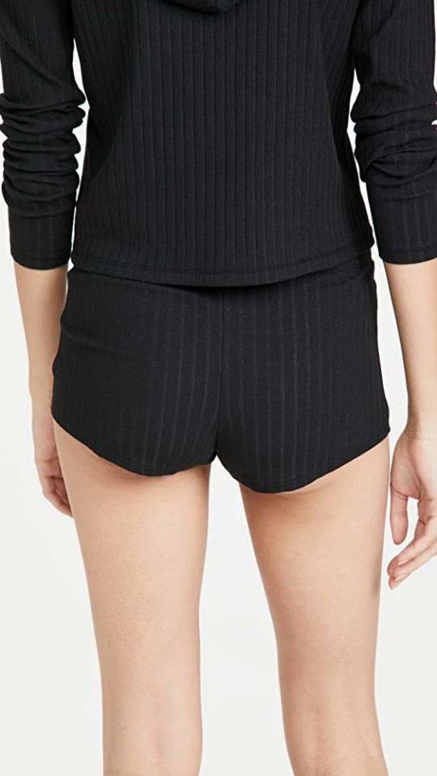 Sleepwear * | Budget Yummie Sleep Boy Short Panties Black