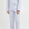 Sleepwear * | Brand New Bedhead Pjs Classic Stripe Pajama Set Blue 3D