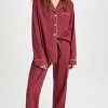 Sleepwear * | Deals Morgan Lane Tommy Pj Set Maroon