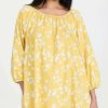 Sleepwear * | Best Reviews Of Sleepy Jones Lily Night Dress Yellow/White