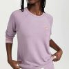 Sleepwear * | Brand New Pj Salvage Stripe Rite Long Sleeve Top Lilac Mist