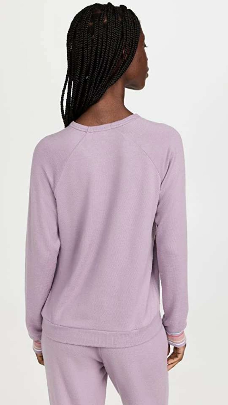 Sleepwear * | Brand New Pj Salvage Stripe Rite Long Sleeve Top Lilac Mist