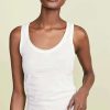 Sleepwear * | Discount Skin Racer Back Tank White