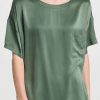 Sleepwear * | Coupon Lunya Washable Silk Tee Set Drowsy Olive