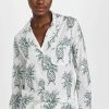 Sleepwear * | Discount Desmond & Dempsey Howie Signature Pj Set White/Green