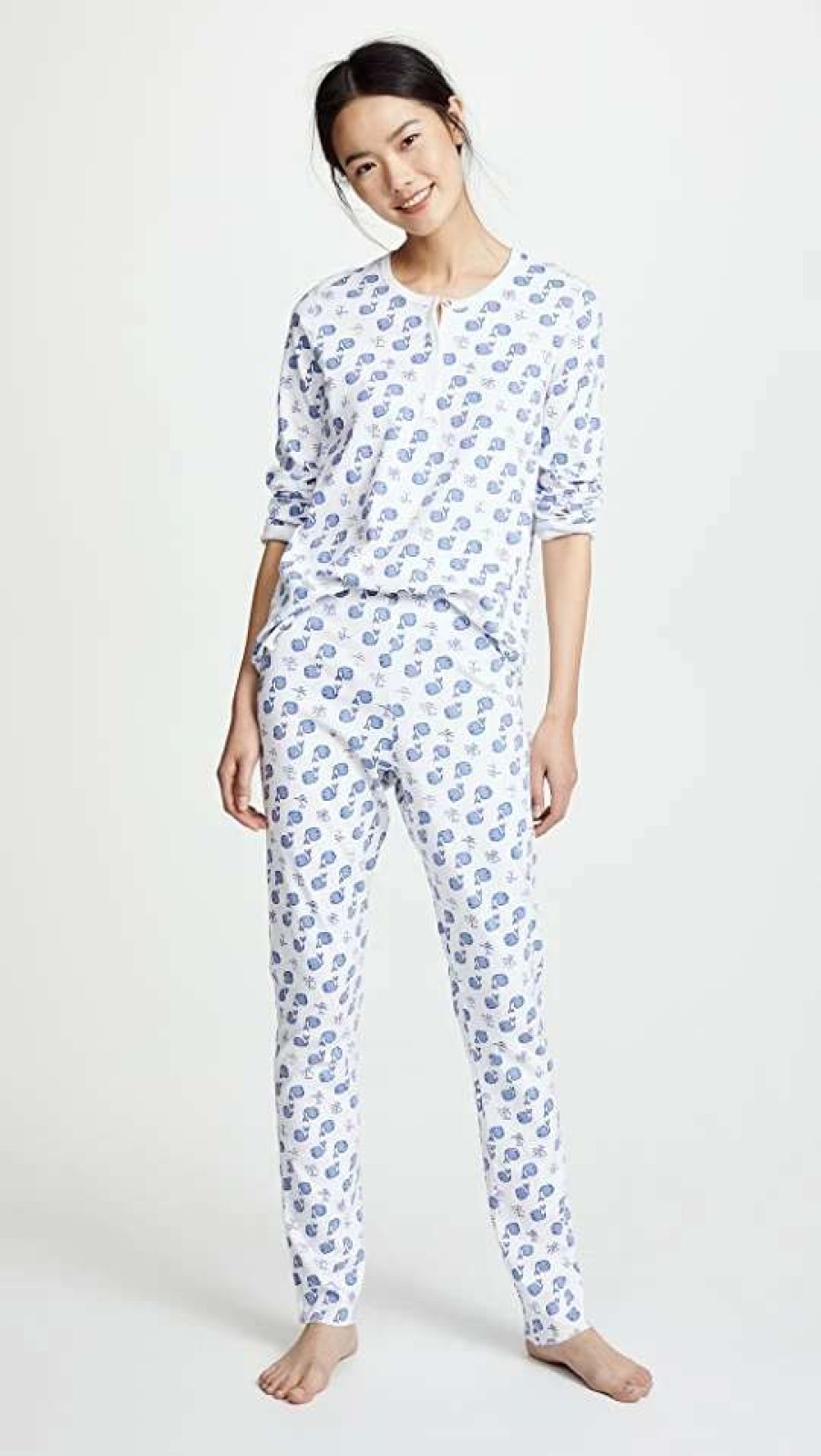 Sleepwear * | Buy Roller Rabbit Moby Pj Set Blue