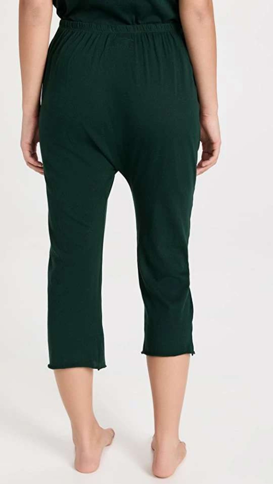 Sleepwear * | Deals The Great. The Lounge Crop Pants Fir Pine