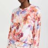 Sleepwear * | Flash Sale Pj Salvage Long Sleeve Floral Top Oatmeal